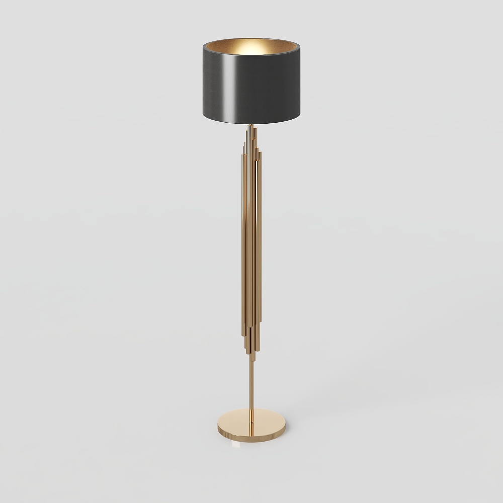 Modern simple metal floor lamp