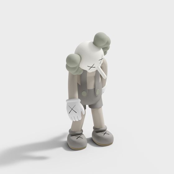 Kaws 3D Model - Unique Art Interpretation