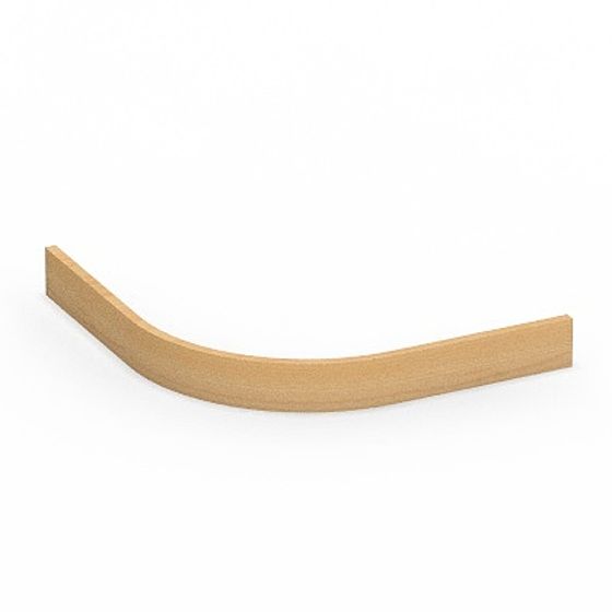 Curved Wooden Strip 3D model – Modern Simplicity