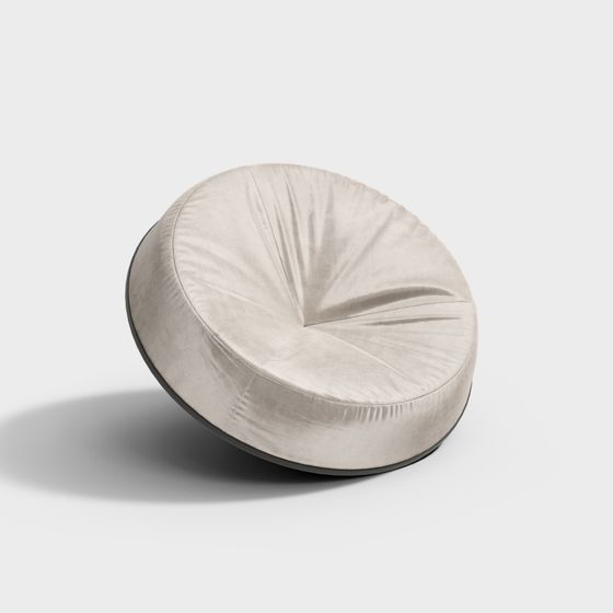 Modern Round Sofa 3D model for Stylish Interiors