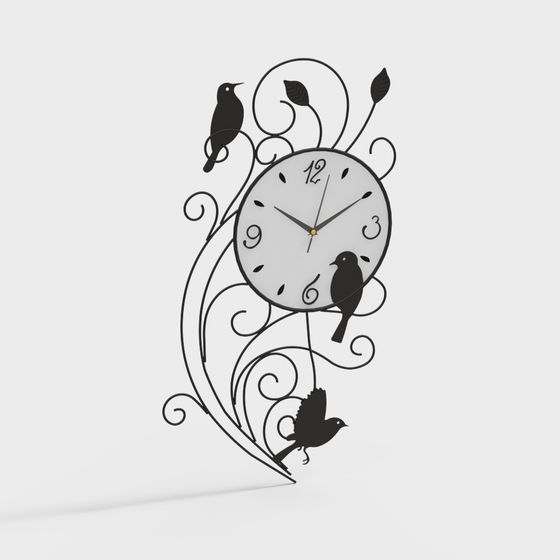 レトロな鉄製時計