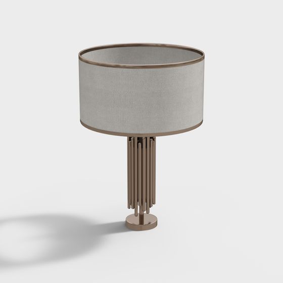 Elegant Low-Poly Table Lamp 3D model