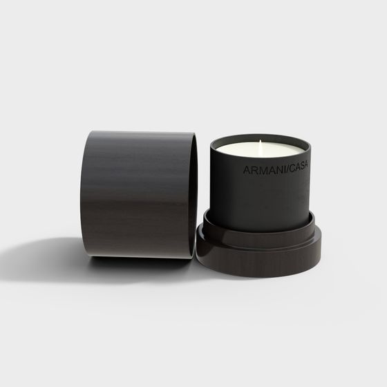 Armani/Casa Aromatic Candle 3D model for Opulent Spaces
