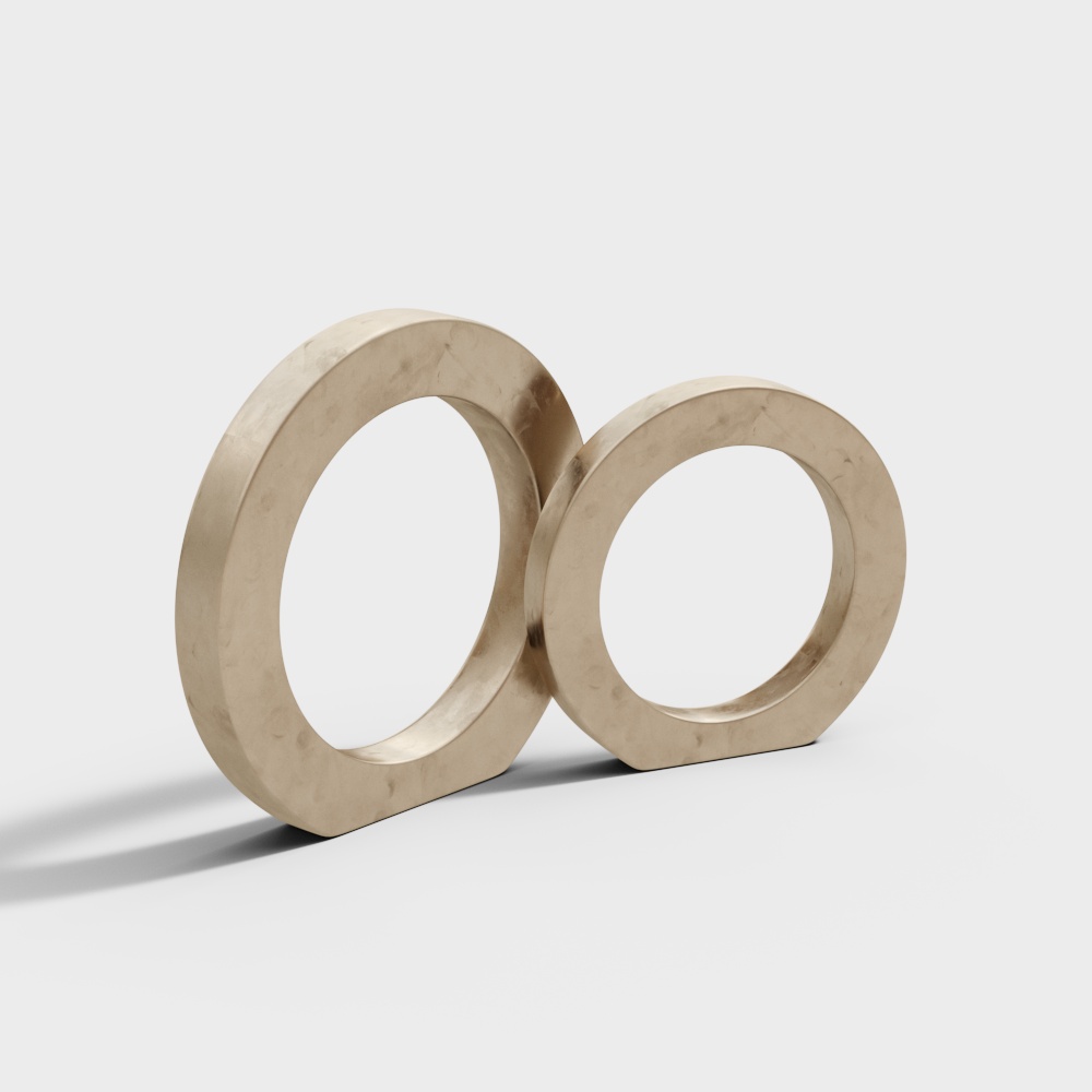 Light luxury metal table decorations