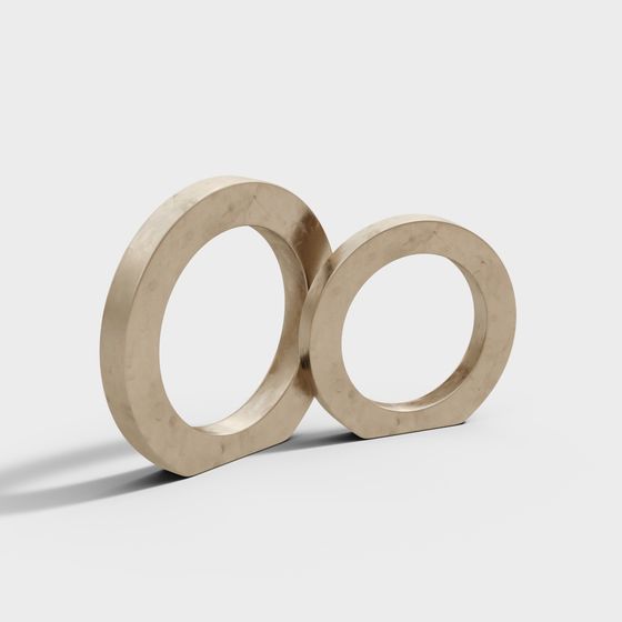 Golden Knot 3D model for Creative Projects