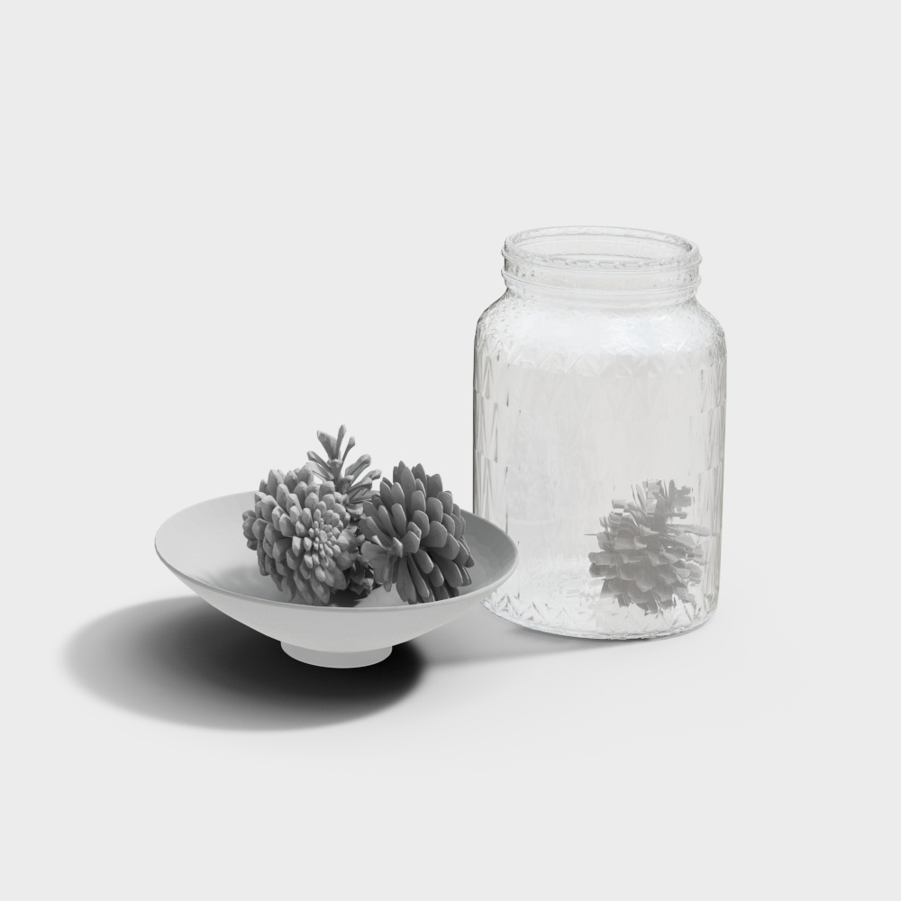 ガラスの収納皿