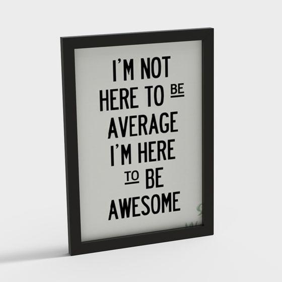 Motivational Poster 3D model