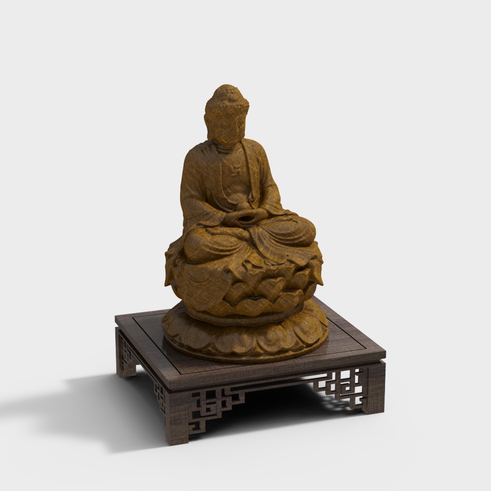 Meditation Buddha 3D model