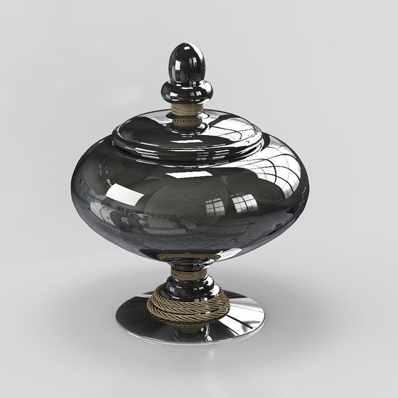 Mirror Glass Jar 3D model