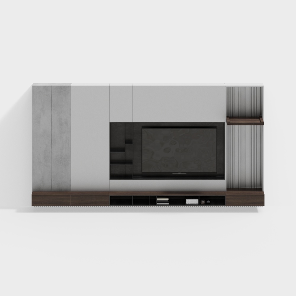 Pared de fondo de TV simple