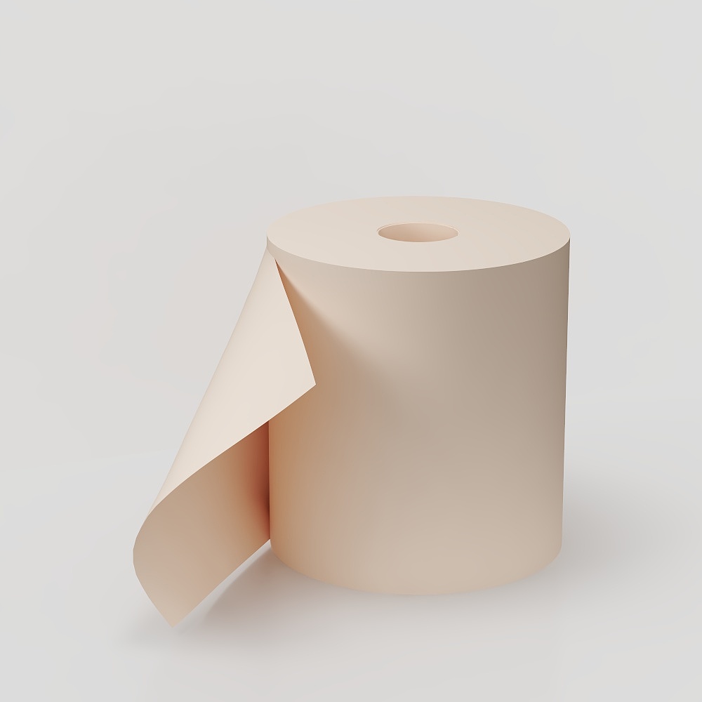 Unfolding Paper Roll 3D model