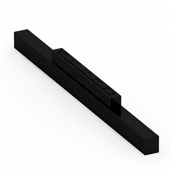 Black 20W Grille Spotlight Collar 3D Model