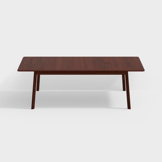 Stylish Wooden Dining Table 3D model