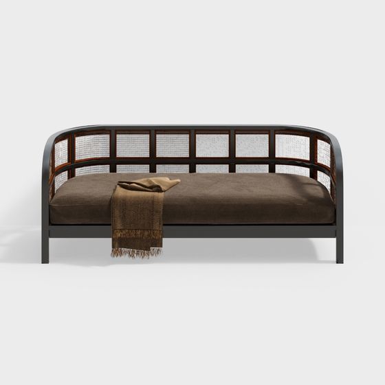 Urban Retreat Bed 3D model for Contemporary Spaces
