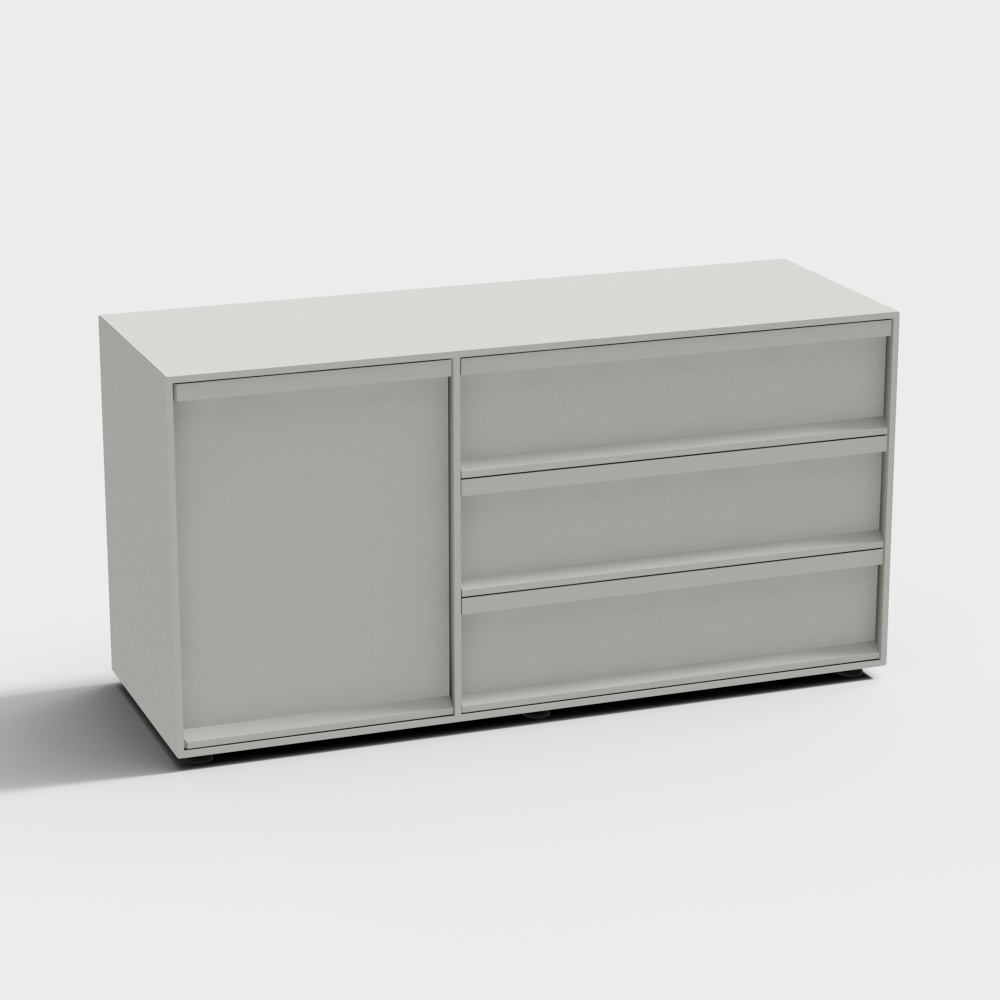 BluDot Superchoice 1 문 3 서랍 크레덴자