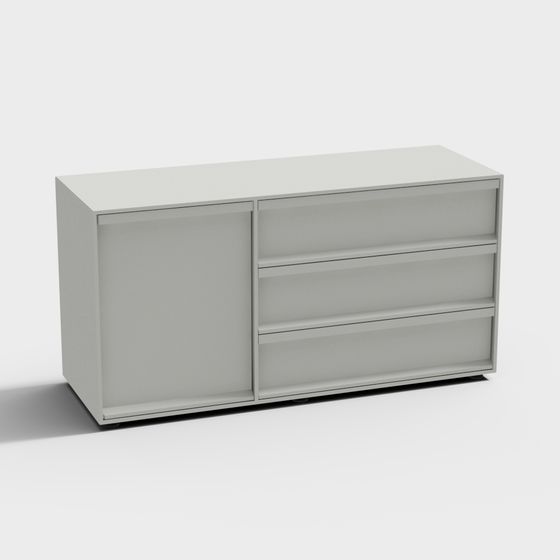 BluDot Superchoice 1 문 3 서랍 크레덴자