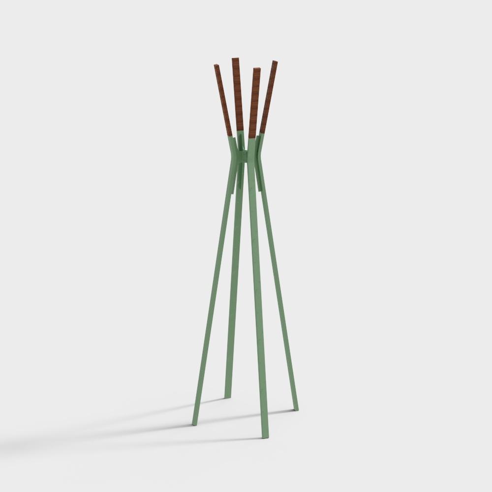 Forest Tower Coat Rack 3D model