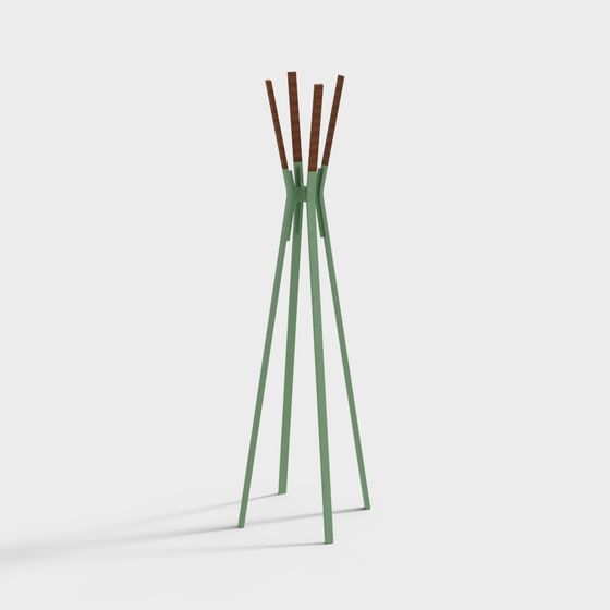 Forest Tower Coat Rack 3D model