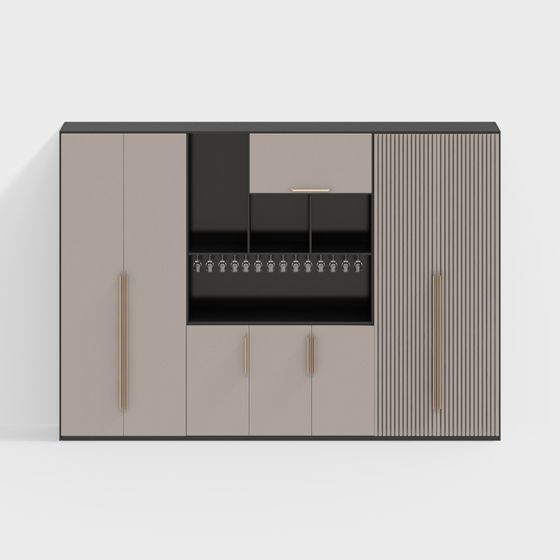 Urban Storage Cabinet 3D Model Design
