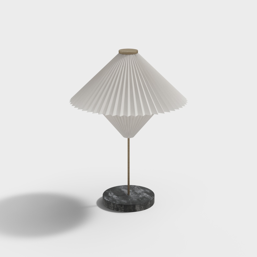 Origami Art Table Lamp 3D Model – Modern Lighting Design
