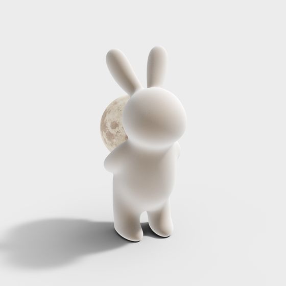 Cute Low-Poly Bunny 3D Model