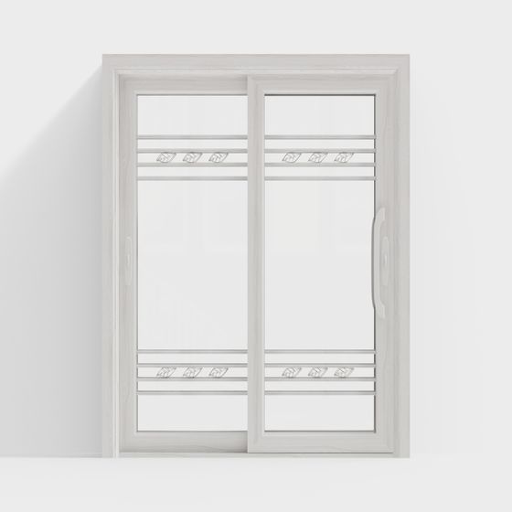 Elegant Minimalist Window 3D model Design