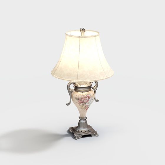 Vintage Table Lamp 3D Model