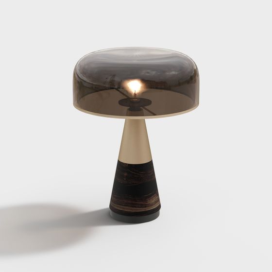 Stylish 3D Table Lamp Model with Unique Design