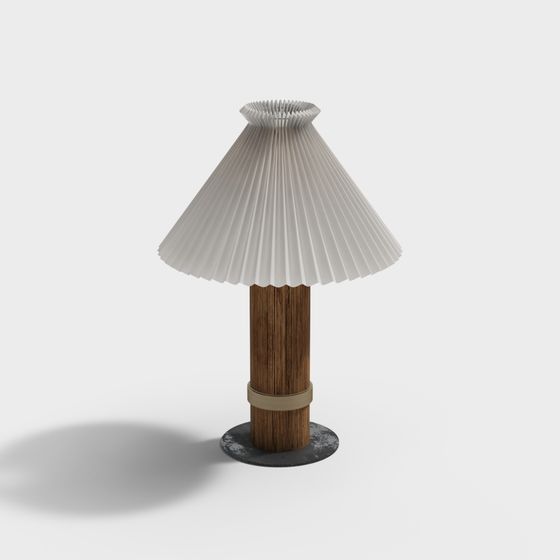Elegant Low-Polygon Lamp 3D model