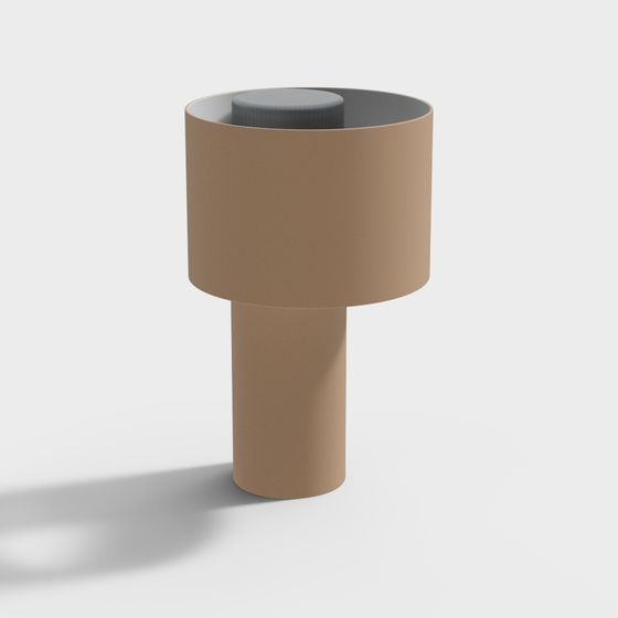 Minimalist Table Lamp 3D model for Creative Spaces