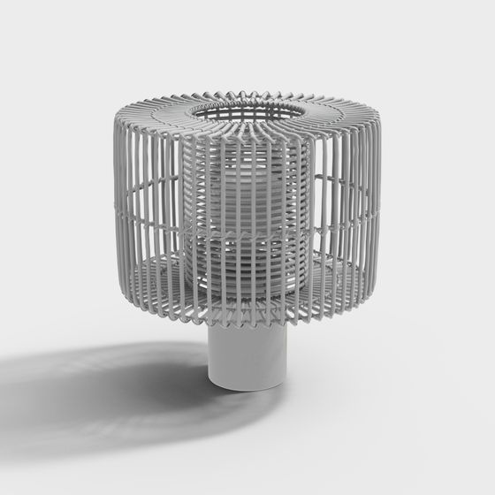 Woven Lamp Post 3D model