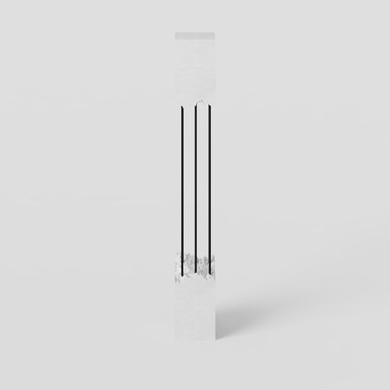 Minimalist Concrete Column 3D model