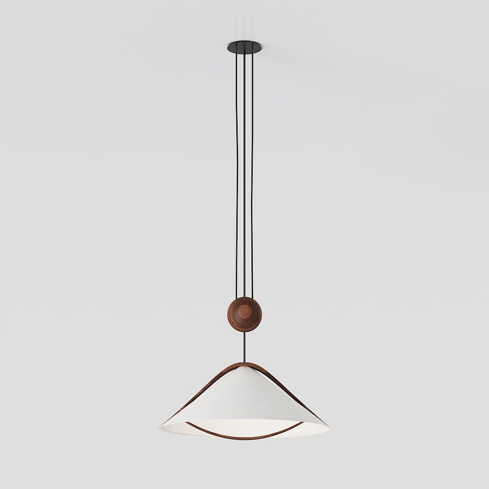 Stylish Low-Poly Chandelier 3D model