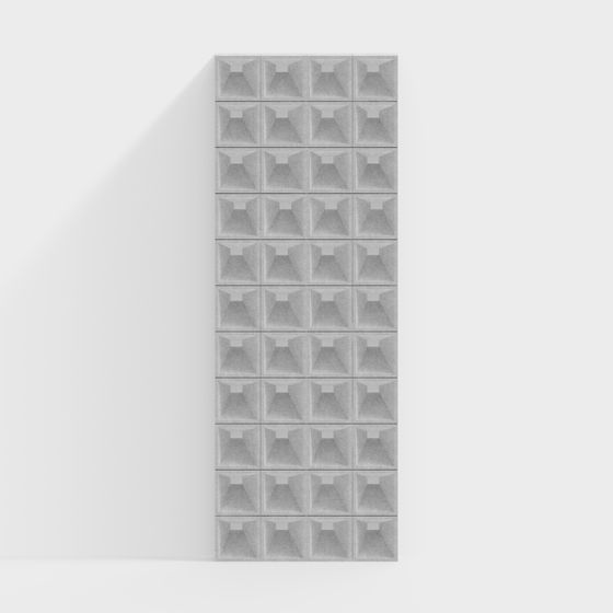 Modular Concrete Panel 3D model
