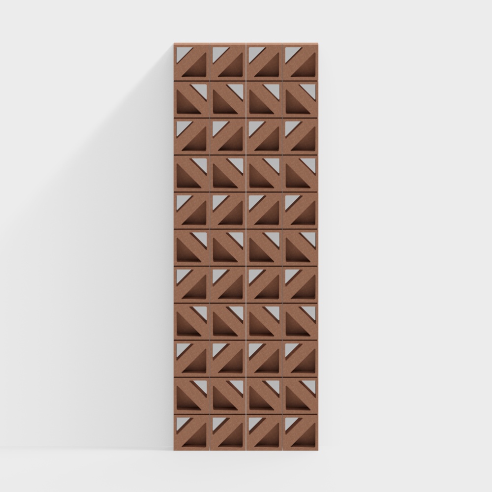 Modern cutout partition