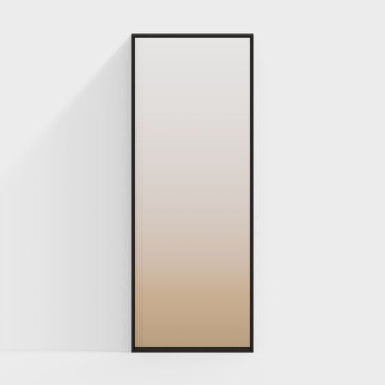 Stylish Low-Polygon Mirror 3D model for Modern Design