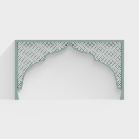 Elegant Arch 3D Model for Serene Gardens