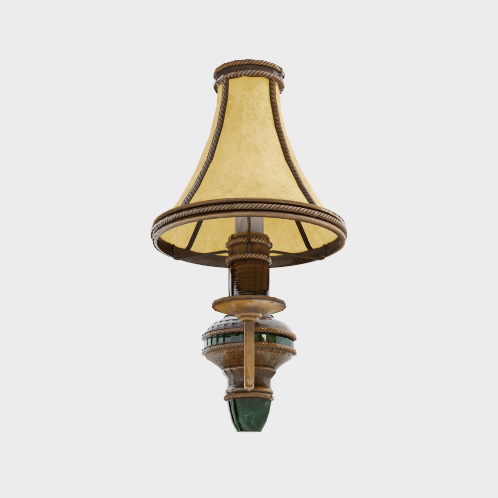 Vintage Chandelier 3D Model – Low-Poly Classic Design