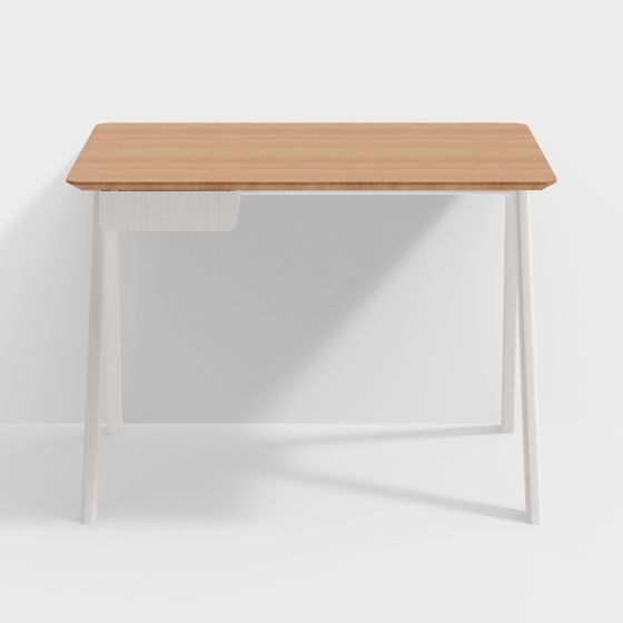 Elegant Minimalist Desk and Chair 3D Model for Modern Spaces