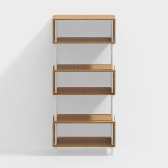 Modern Minimalist Bookshelf 3D model