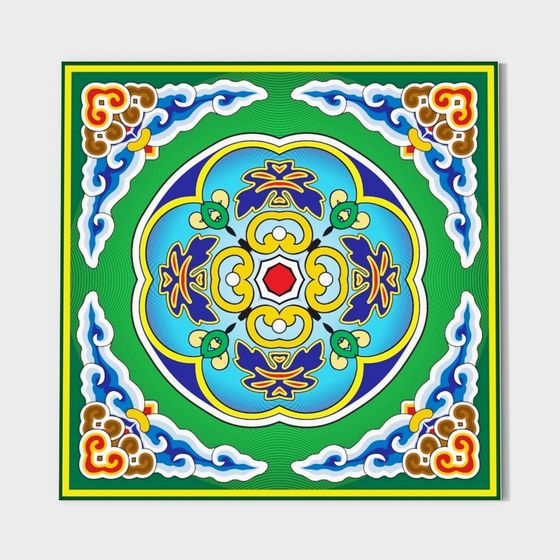 Cloud Brocade Pattern 3D model