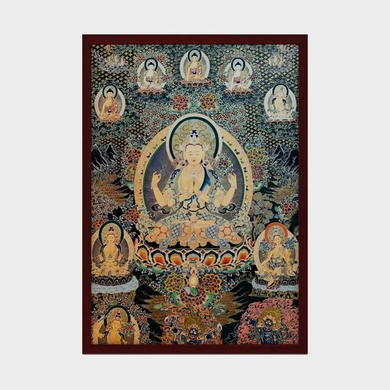 Sacred Buddha 3D model - A Vibrant Oriental Artistry