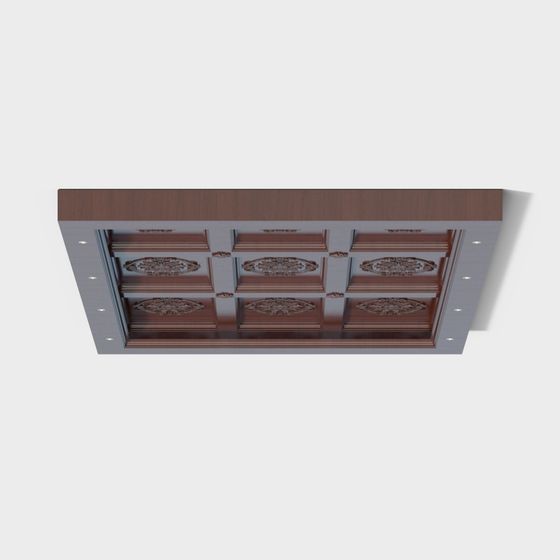 Elegant Low-Poly Ceiling 3D model