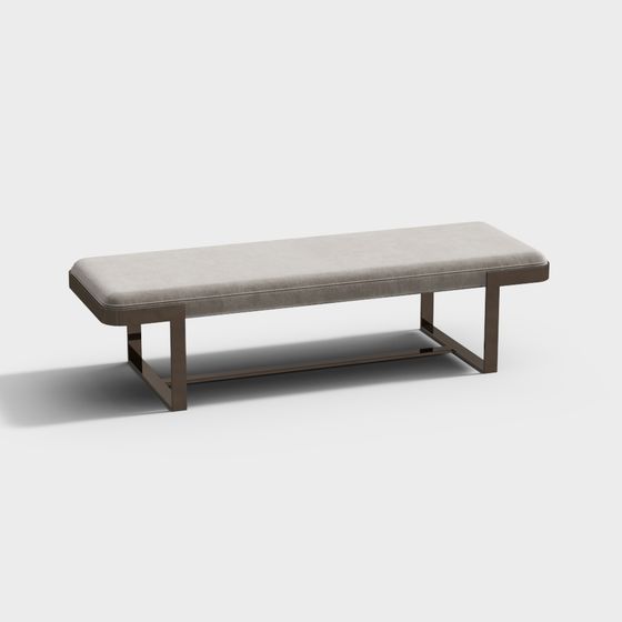 Urban Bench 3D model for Modern Design