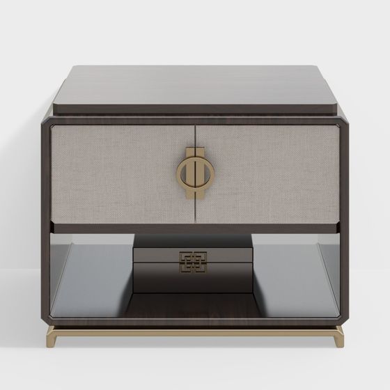 Elegant 3D Nightstand Model for Modern Spaces