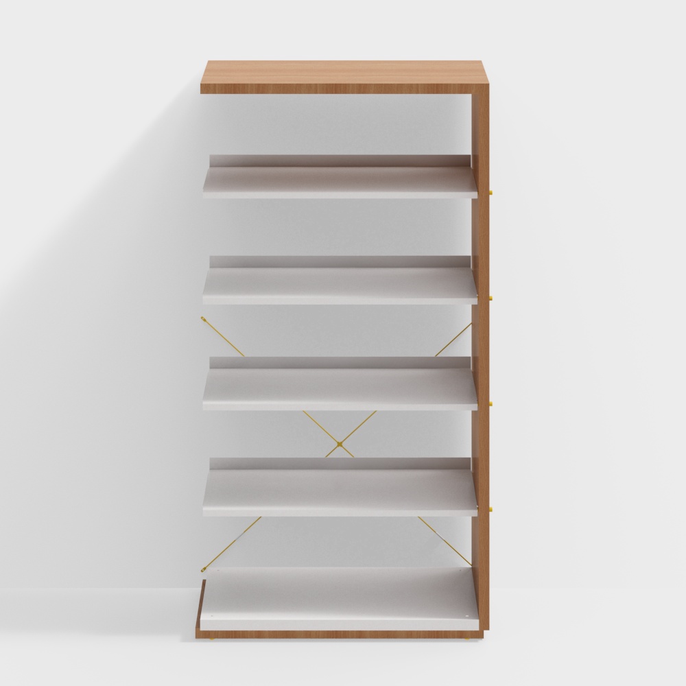 Modern Minimalist Bookshelf 3D model