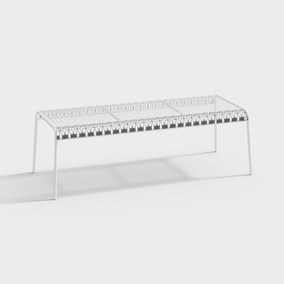 City Glow Bench 3D model