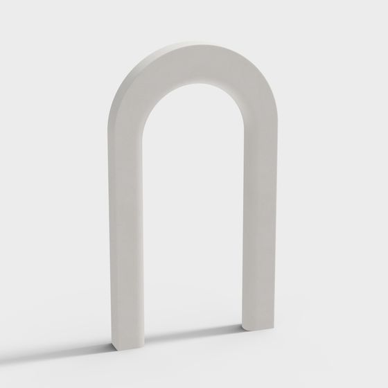 Elegant Low-Poly Arch 3D model