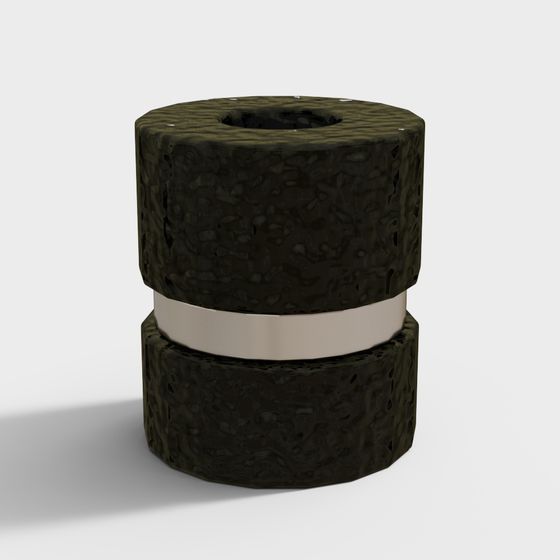 Natural Tree Stump Chair 3D model