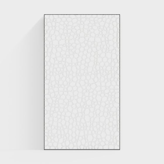 Modern White Glass Partition